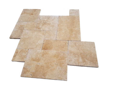 Travertine Light Walnut Tumbled